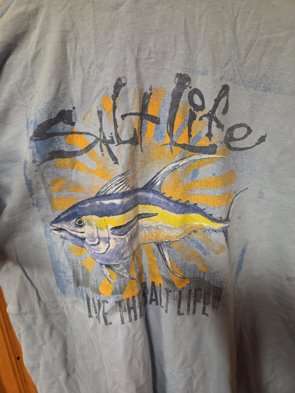 Salt Life Blue & Yellow Fish Graphic Tee - Salt Life